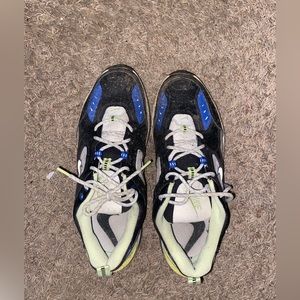 Blue/black Nike tekno size 12